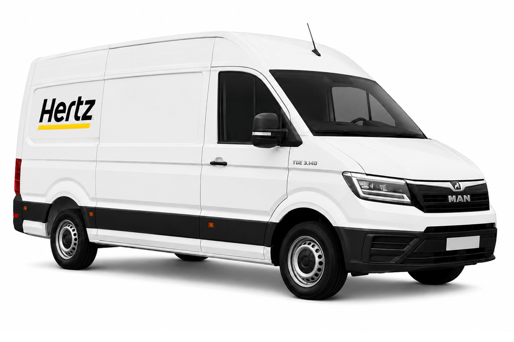 MAN TGE 3.140 bei Hertz-Vans